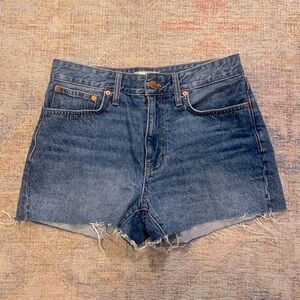 BOGO!! Madewell High-Rise Relaxed Denim Shorts with Raw Hem